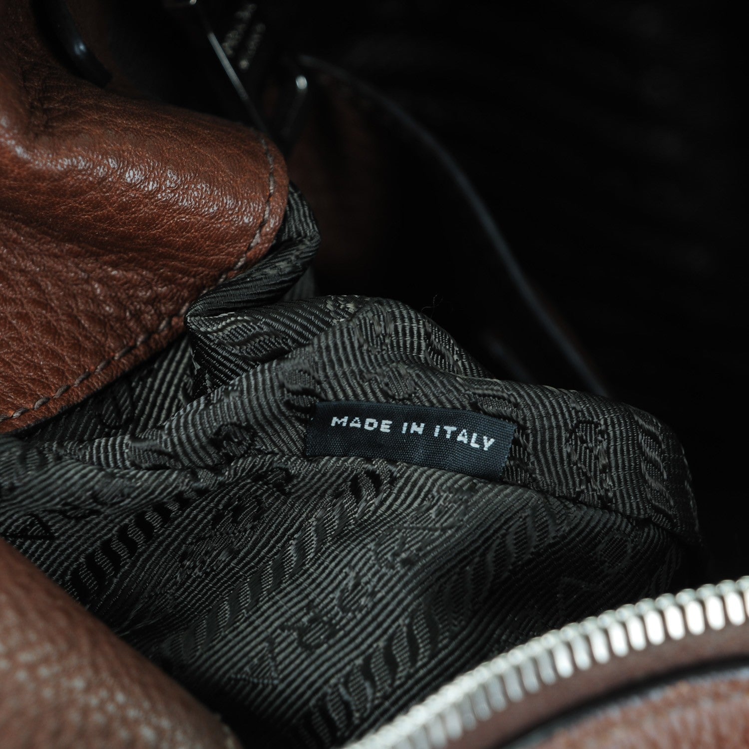 Prada Vitello Daino Hobo Bruciato 7 of 8