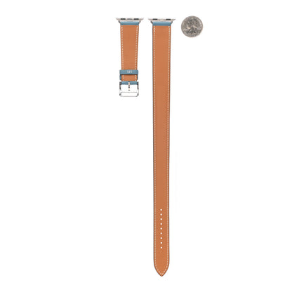 Hermes Swift 38mm Apple Watch Double Tour Band Blue Jean 2 of 4
