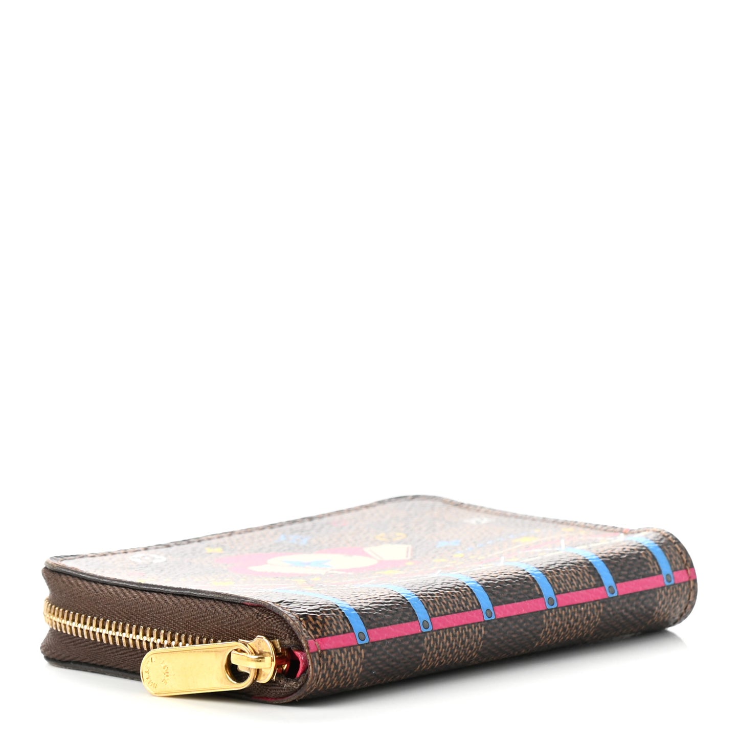 Damier Ebene 2020 Christmas Animation Roller Coaster Zippy Coin Purse Pivoine