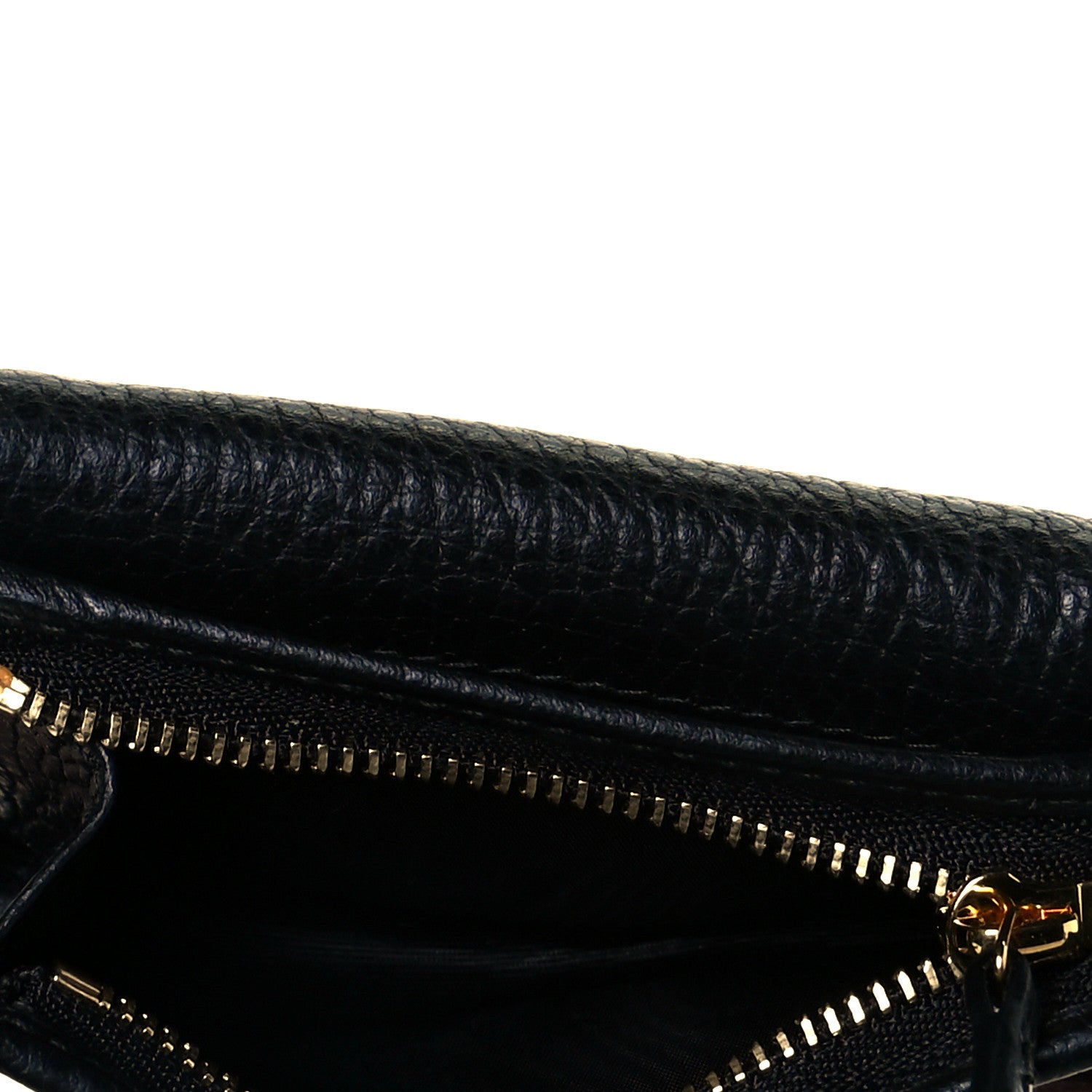 Gucci Pebbled Calfskin GG Marmont Card Case Black 7 of 16