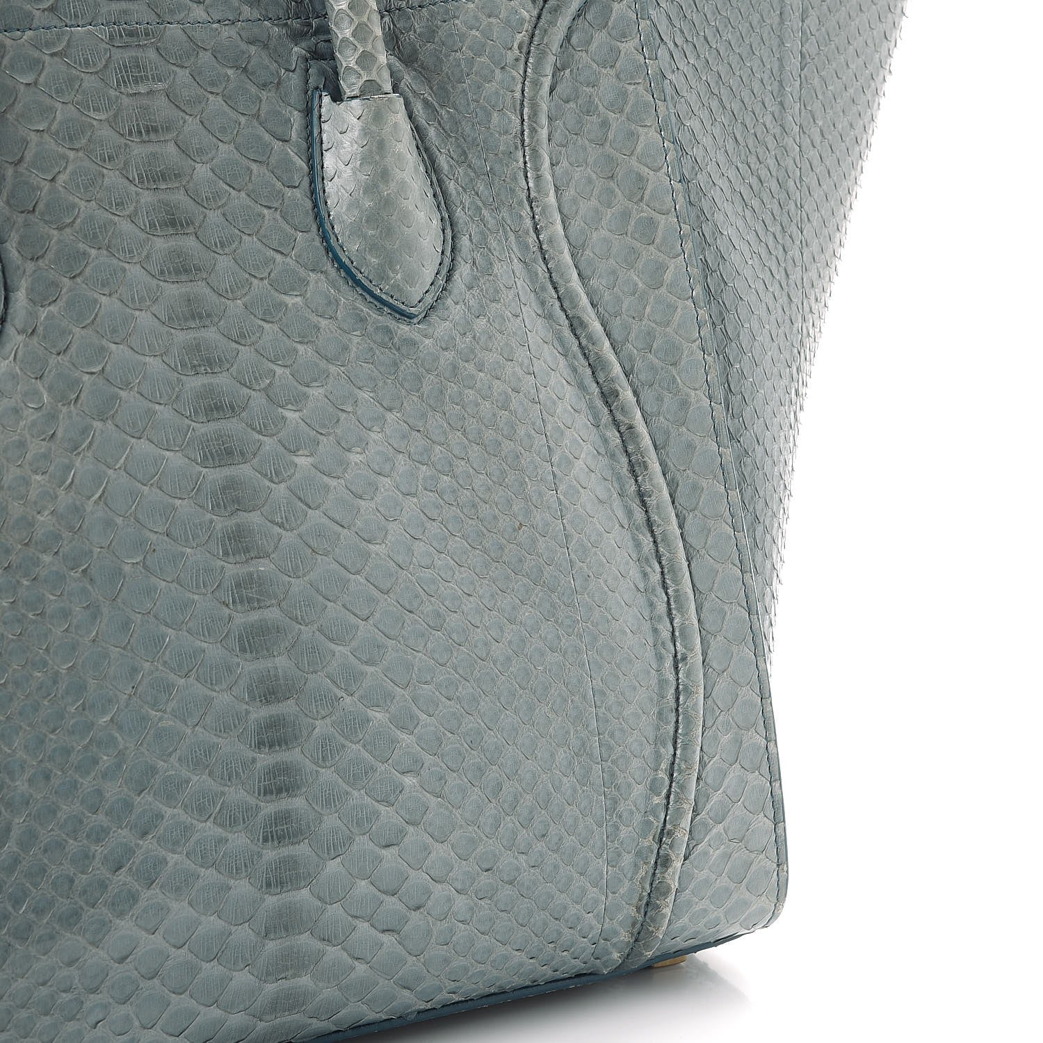 Celine Python Medium Phantom Luggage Blue 12 of 14