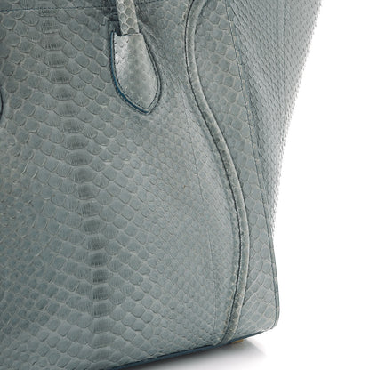 Celine Python Medium Phantom Luggage Blue 12 of 14