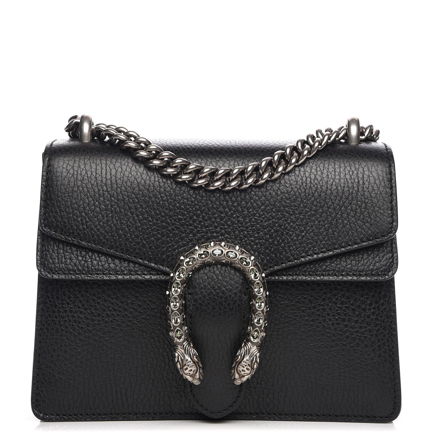 Gucci Calfskin Mini Dionysus Shoulder Bag Black 1 of 7