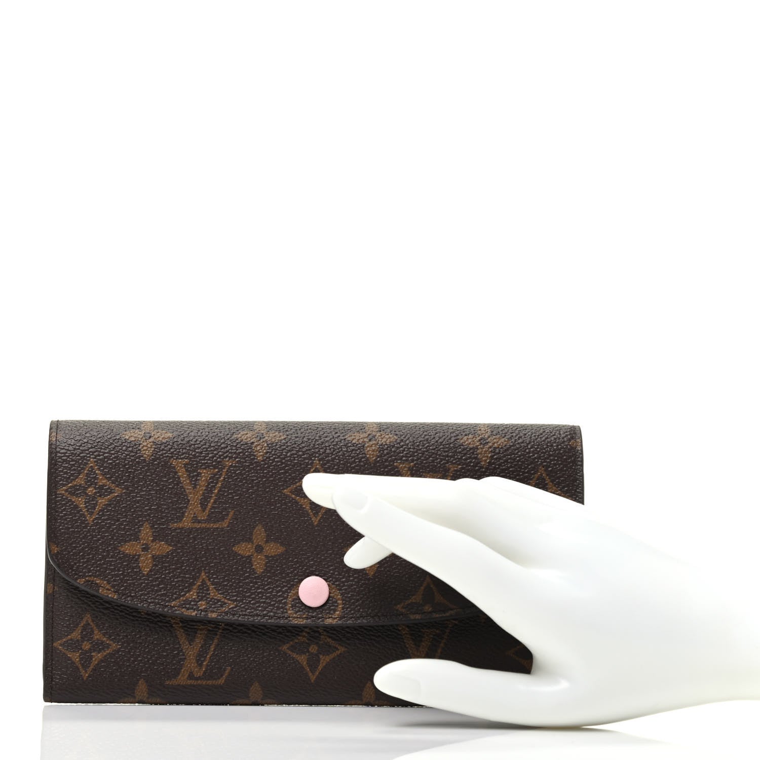 Louis Vuitton Monogram Emilie Wallet Rose Ballerine 2 of 7