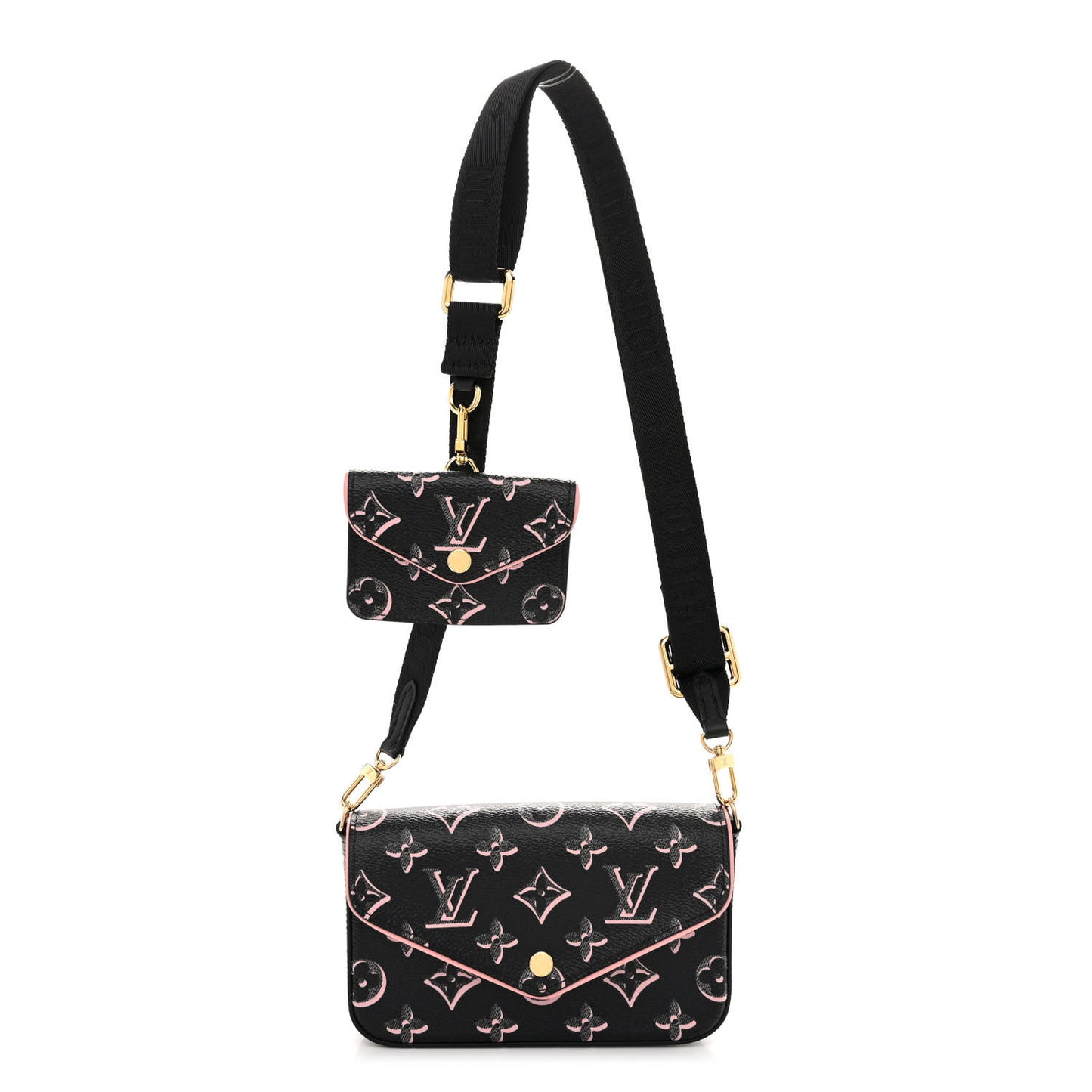Monogram Fall For You Felicie Strap & Go Black