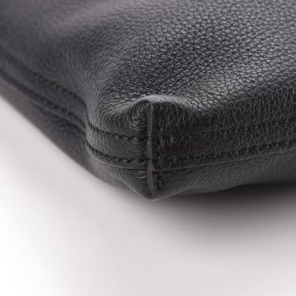 Gucci Pebbled Calfskin Large Logo Portfolio Clutch Black 9 of 10