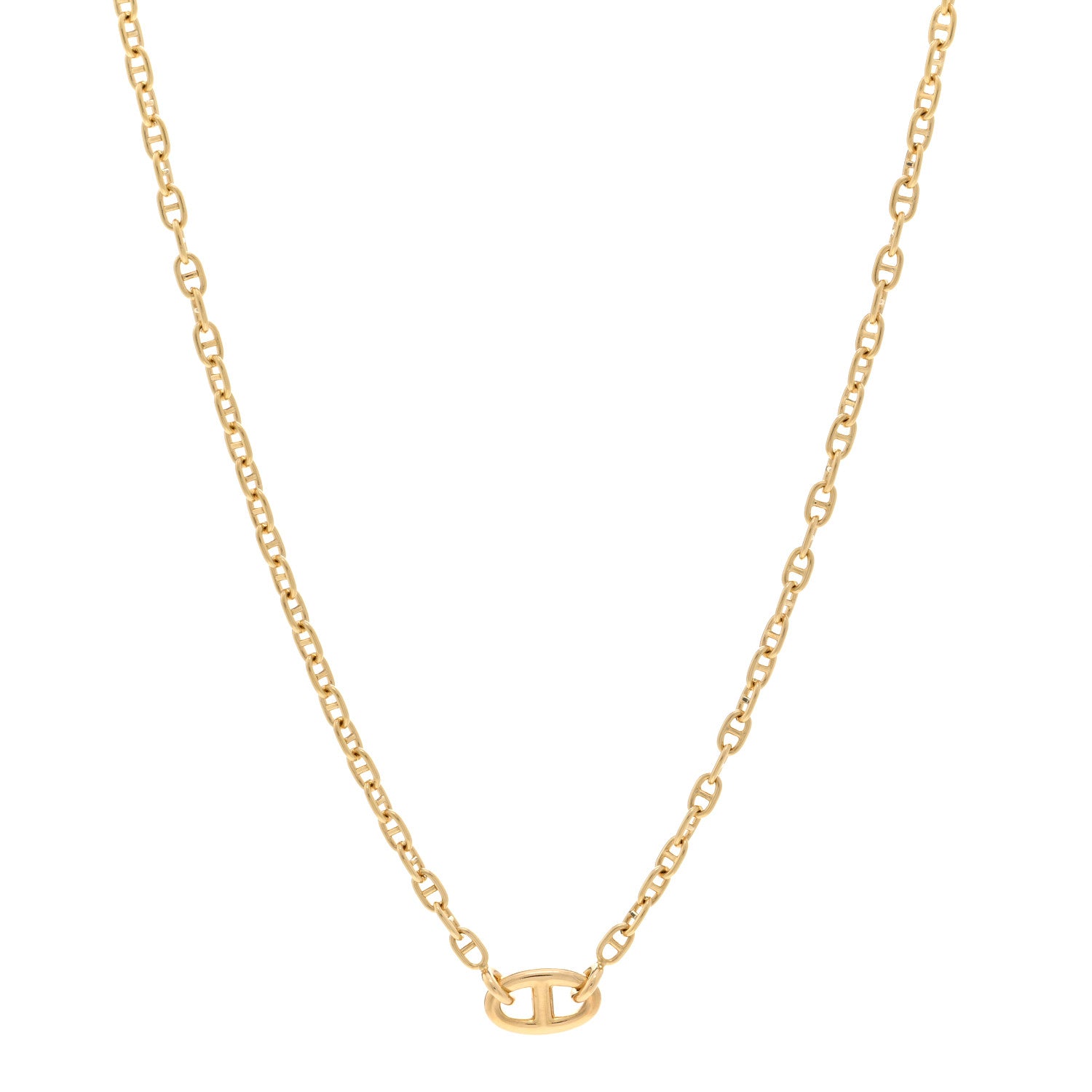 Hermes 18K Yellow Gold TPM Farandole Pendant Necklace 1 of 4