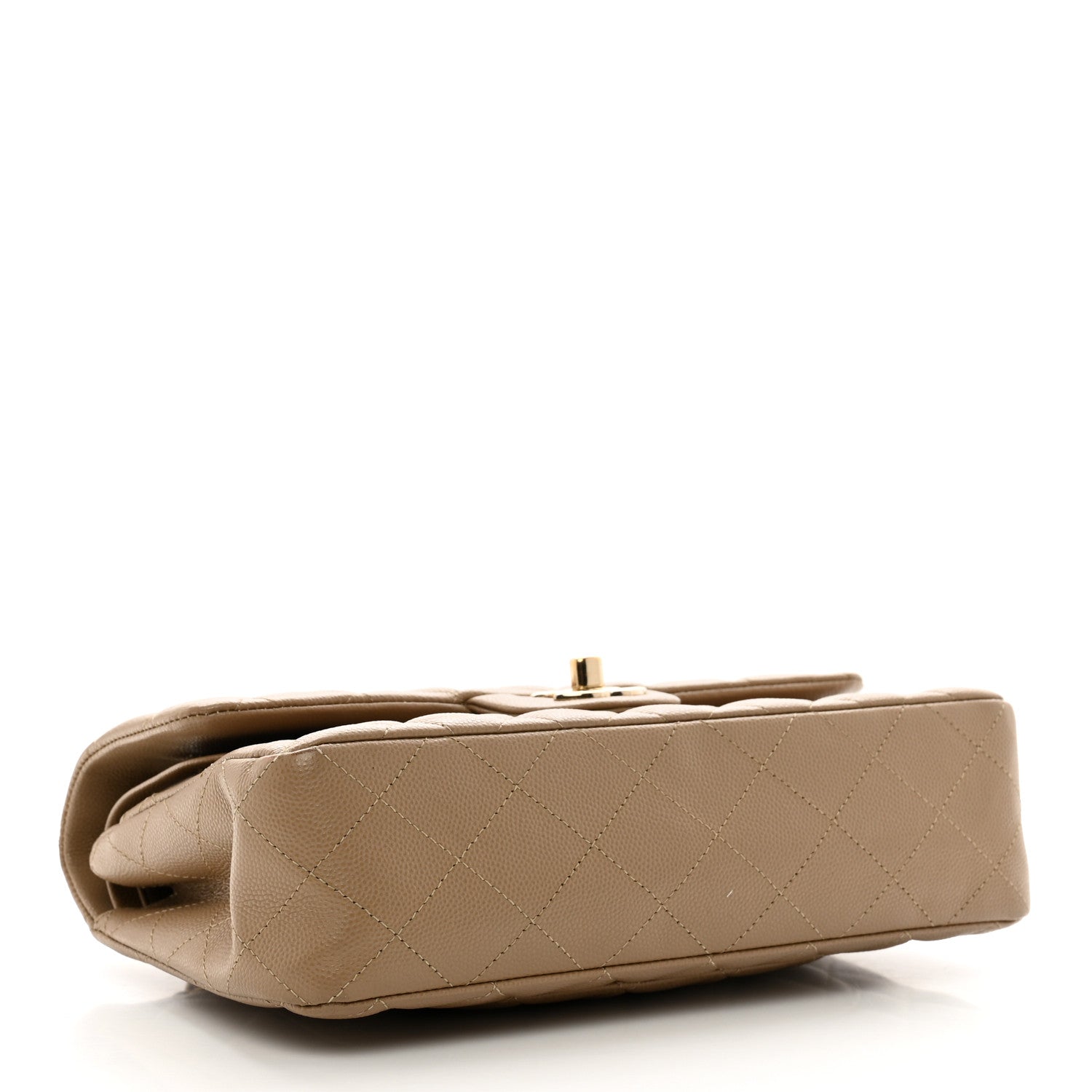 Chanel Caviar Quilted Small Double Flap Dark Beige 4 of 13