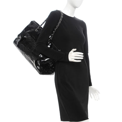 Chanel Vinyl Lipstick Tote Black 2 of 10