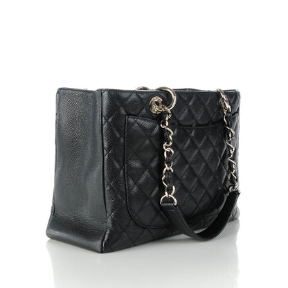 Chanel Caviar Quilted Grand Shopping Tote GST Black 3 of 7