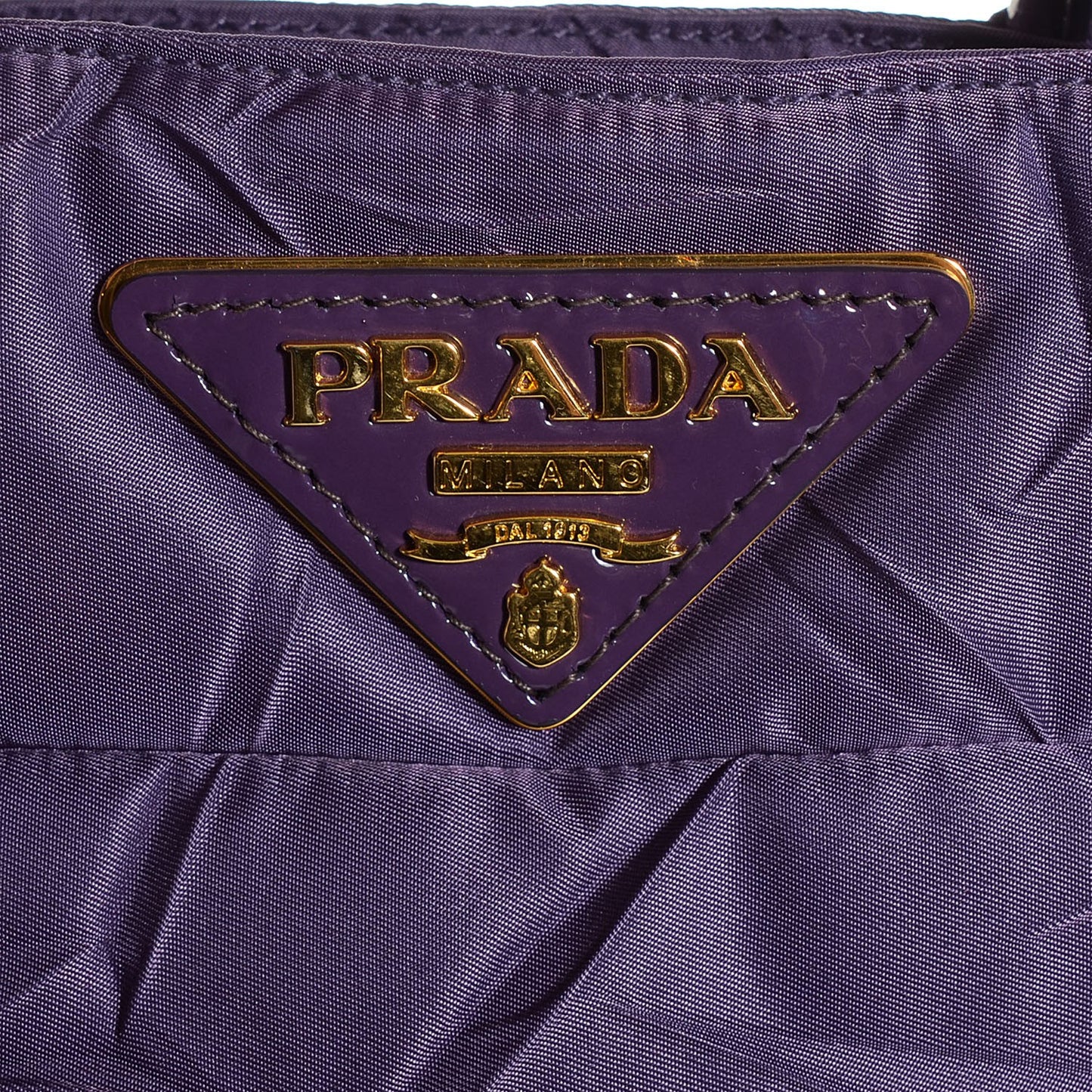 Tessuto Nylon Quilted Tote Viola