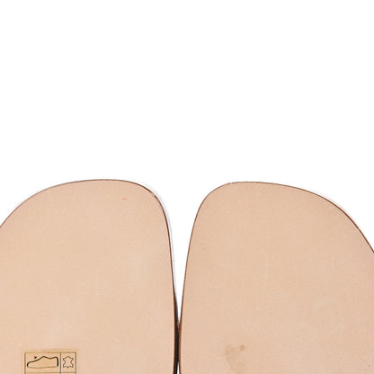 Hermes Box Calfskin Oran Sandals 36.5 Gold 11 of 12