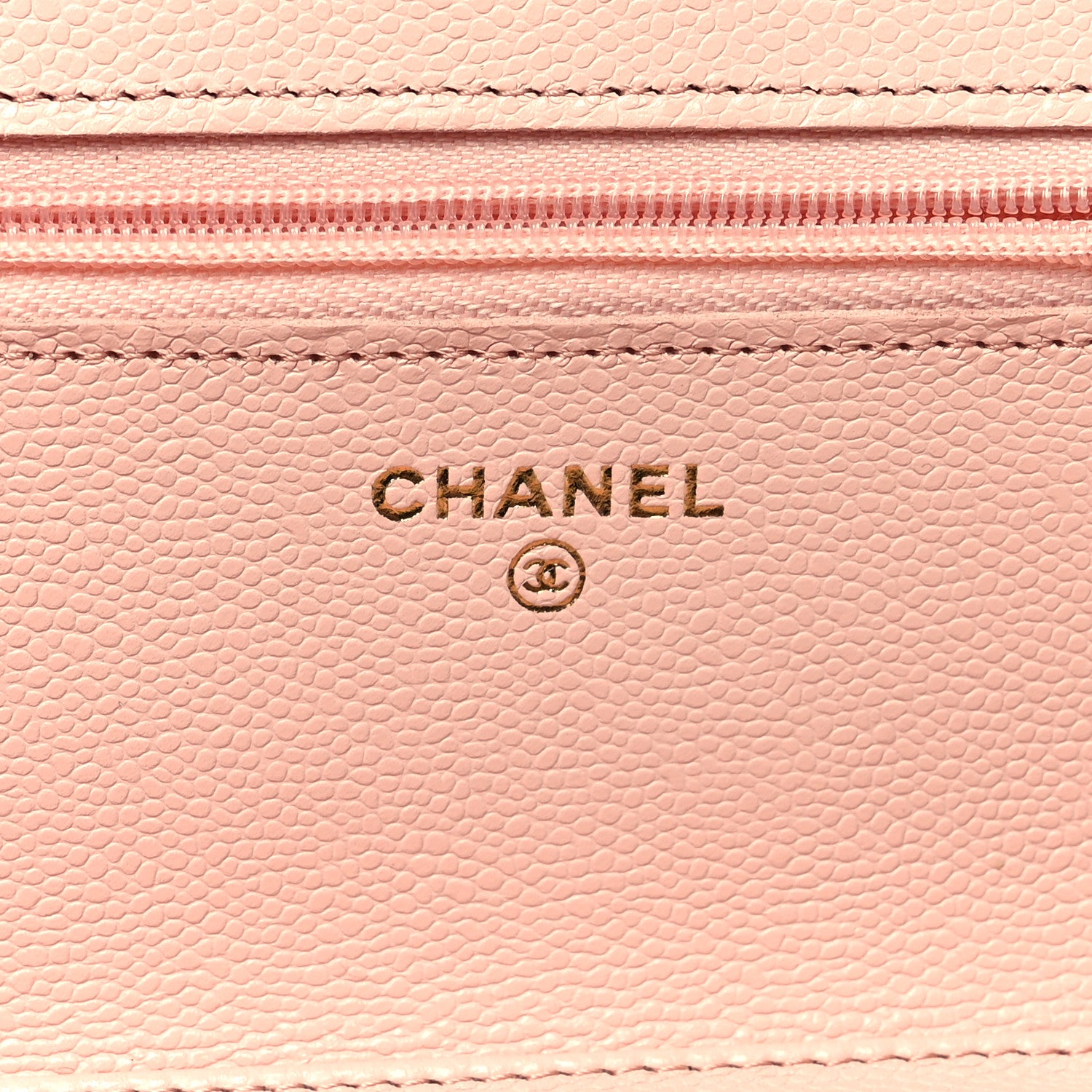 Chanel Caviar Quilted Wallet on Chain WOC Light Pink 6 of 12