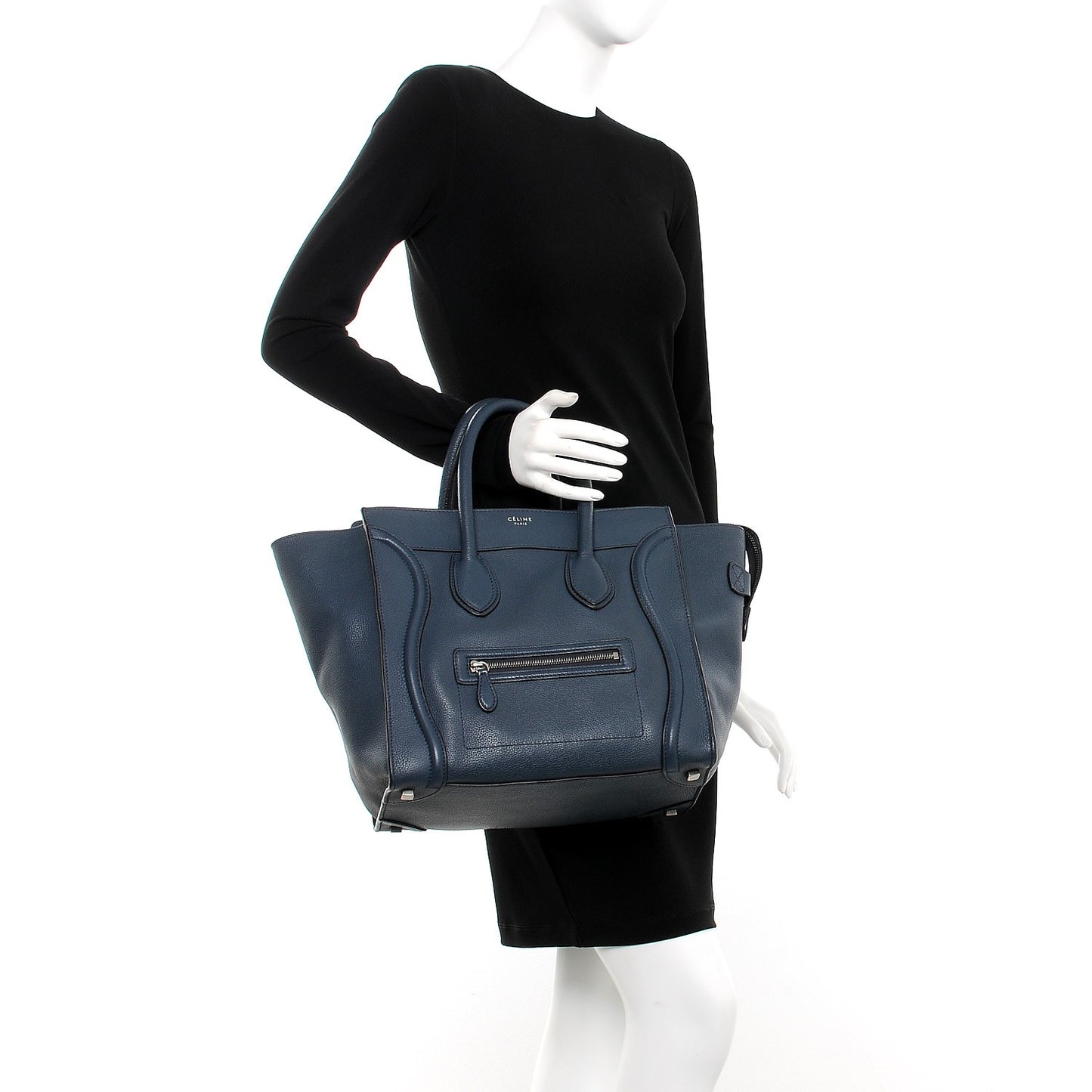 Drummed Calfskin Mini Luggage Orage