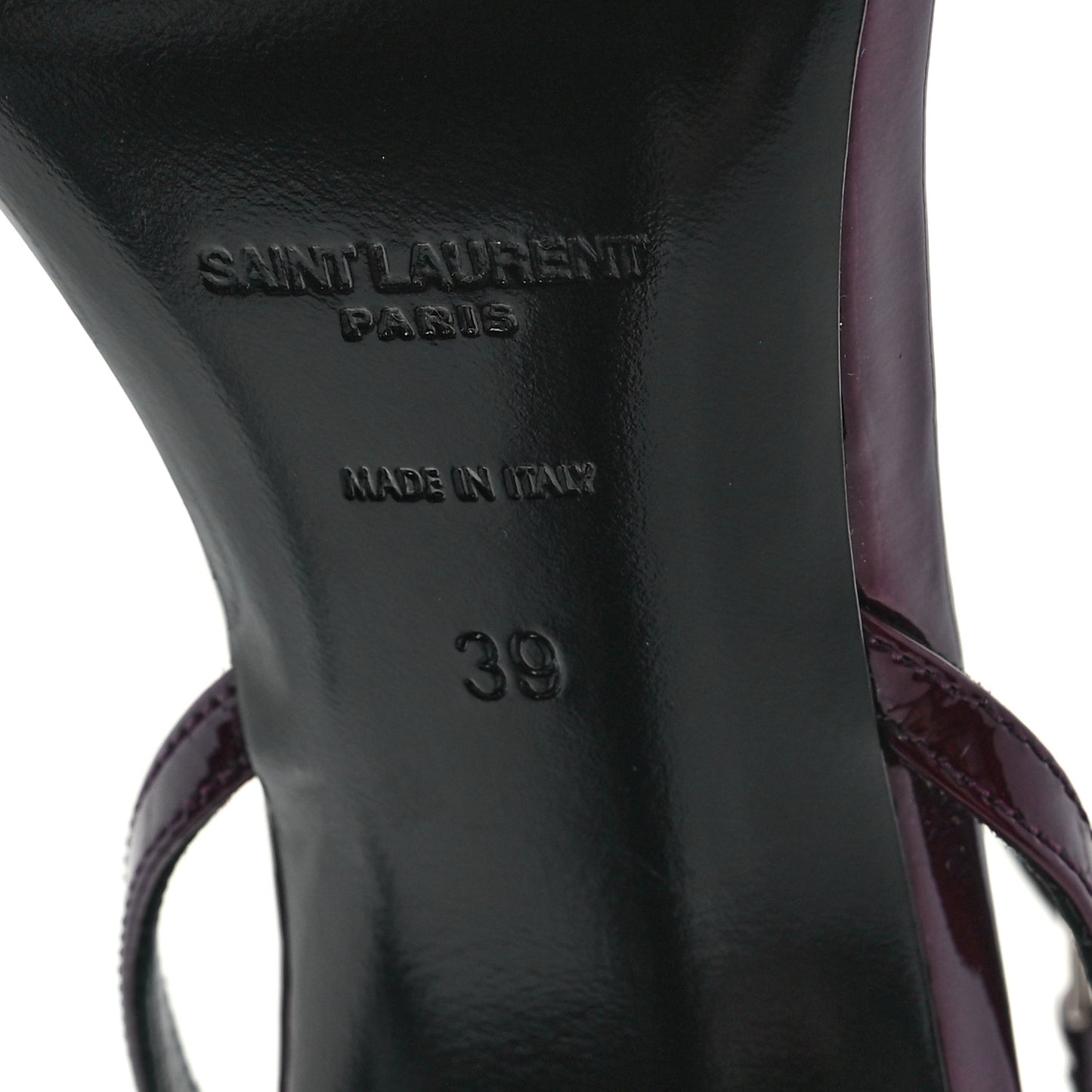 Vernice Gloss Nova 105 Sandals 39 Deep Bordeaux