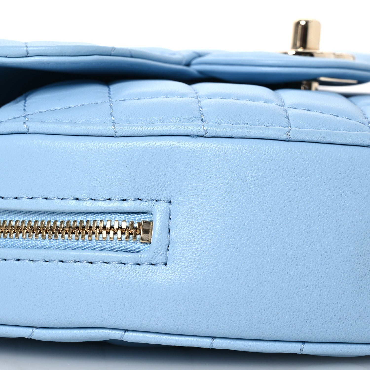 Chanel Lambskin Quilted CC In Love Heart Bag Light Blue 11 of 16