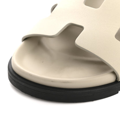 Hermes Calfskin Womens Chypre Sandals 35 Beige Mastic 11 of 12