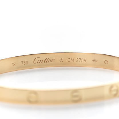 Cartier 18K Yellow Gold LOVE Bracelet 18 4 of 6