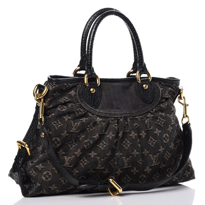 Louis Vuitton Denim Neo Cabby MM Black 4 of 10