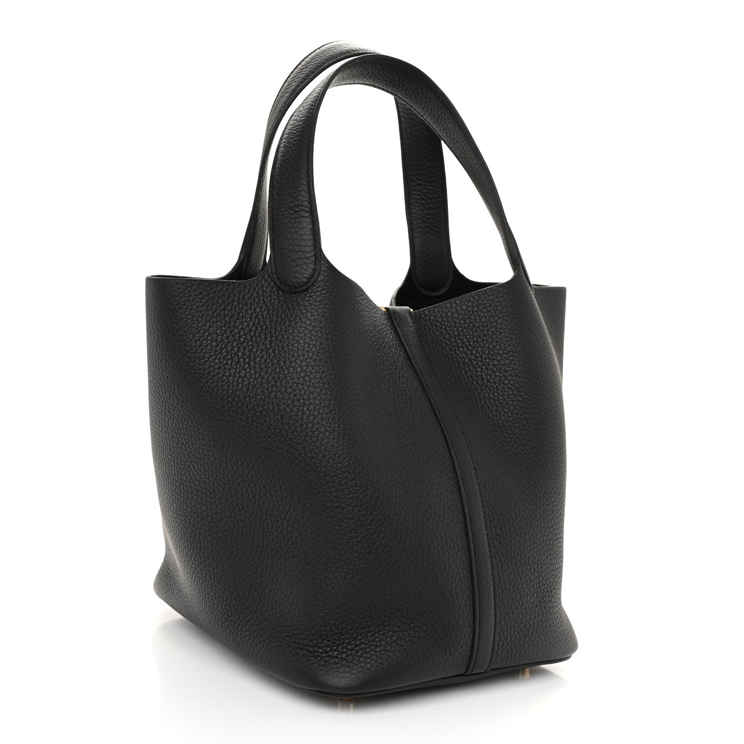 Hermes Taurillon Clemence Picotin Lock 22 MM Black 3 of 11