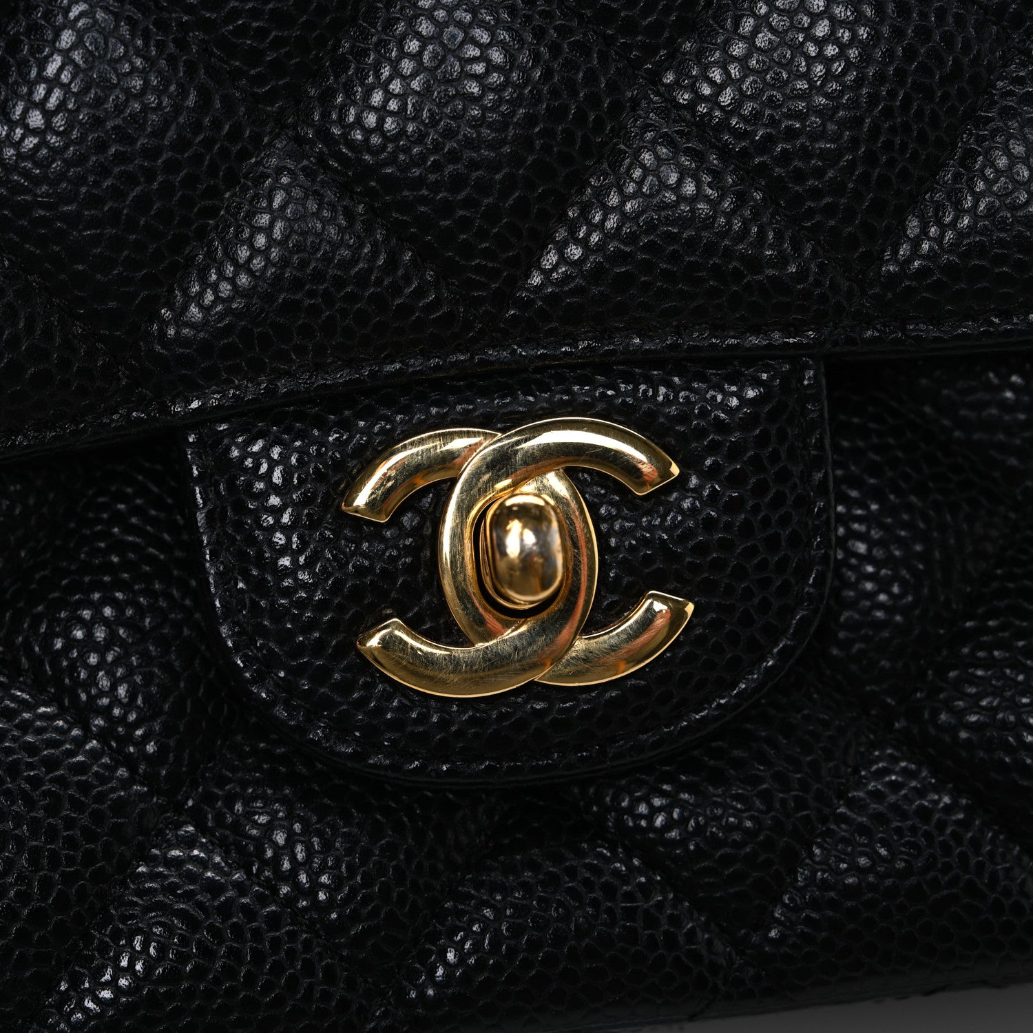 Chanel Caviar Quilted Medium Double Flap Black 12 of 12