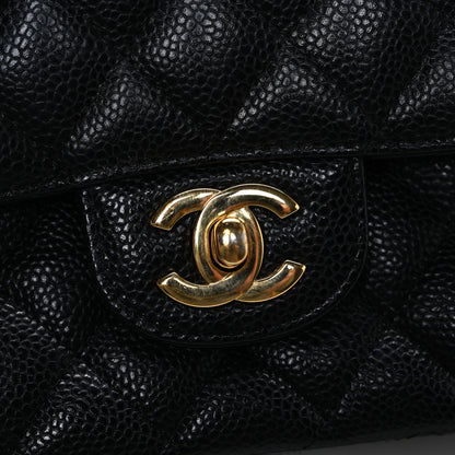 Chanel Caviar Quilted Medium Double Flap Black 12 of 12