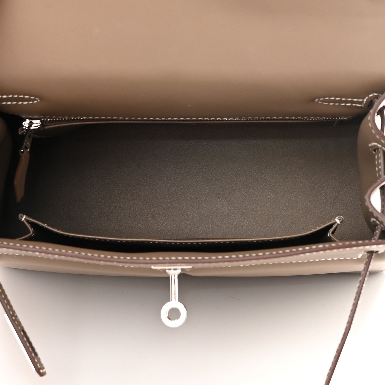 Hermes Swift Kelly Padded Sellier 25 Etoupe 5 of 11