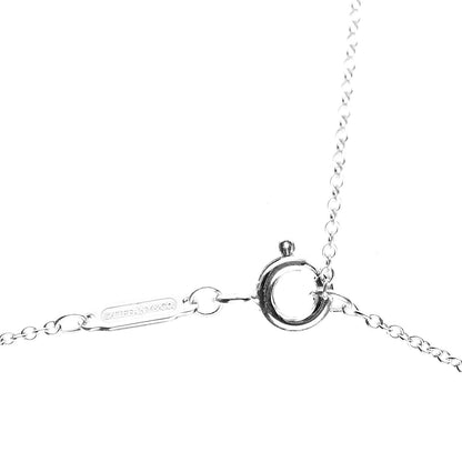 Tiffany Sterling Silver Large T Smile Pendant Necklace 4 of 5