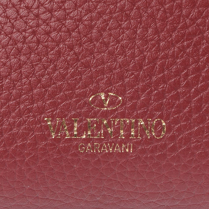 Valentino Garavani Pebbled Calfskin Medium Rockstud Flip Lock Crossbody Bag Red 7 of 7