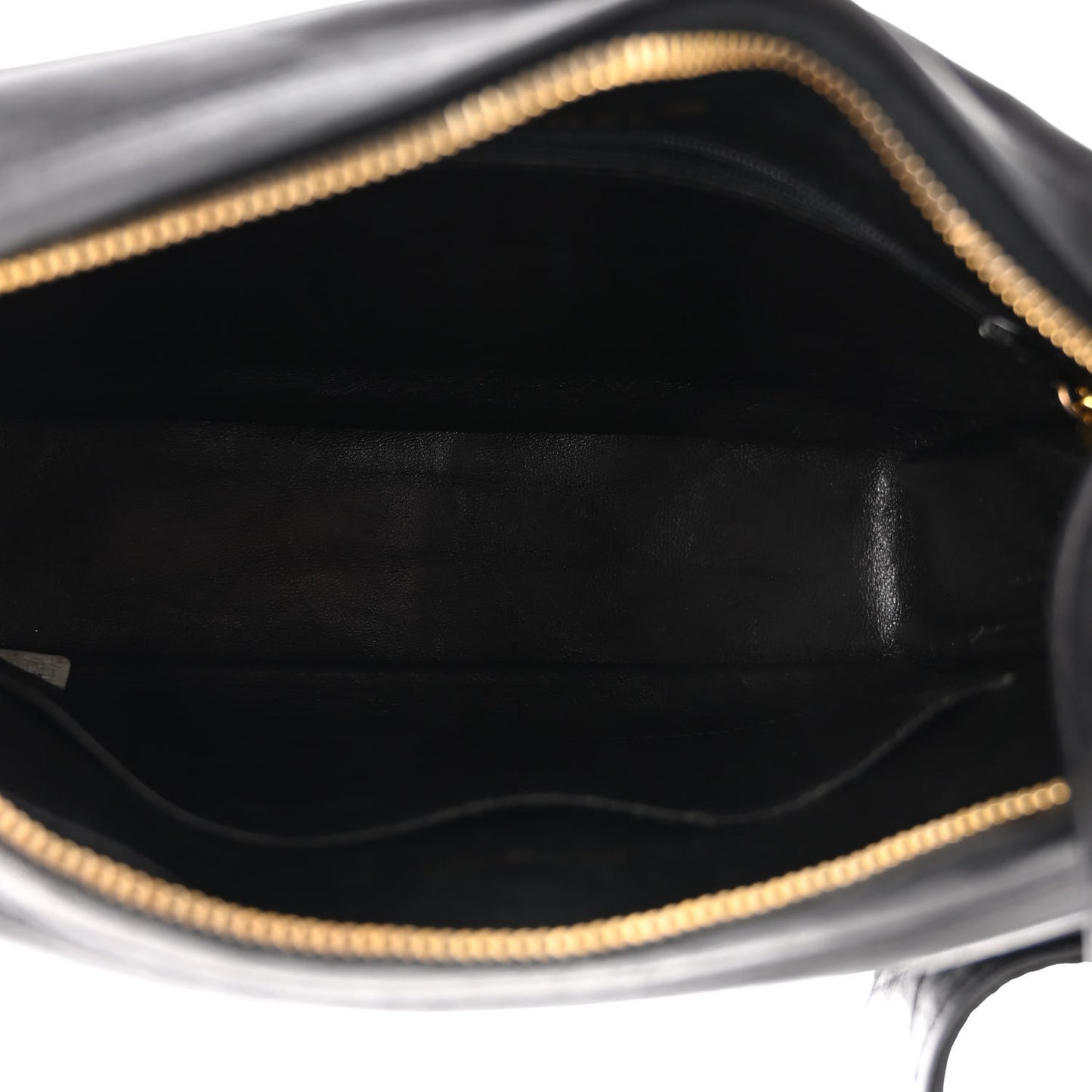 Lambskin Quilted Tassel Flap Camera Case Black