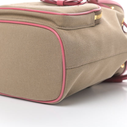 Prada Jacquard Logo Mini Bucket Crossbody Bag Corda Peonia 11 of 11