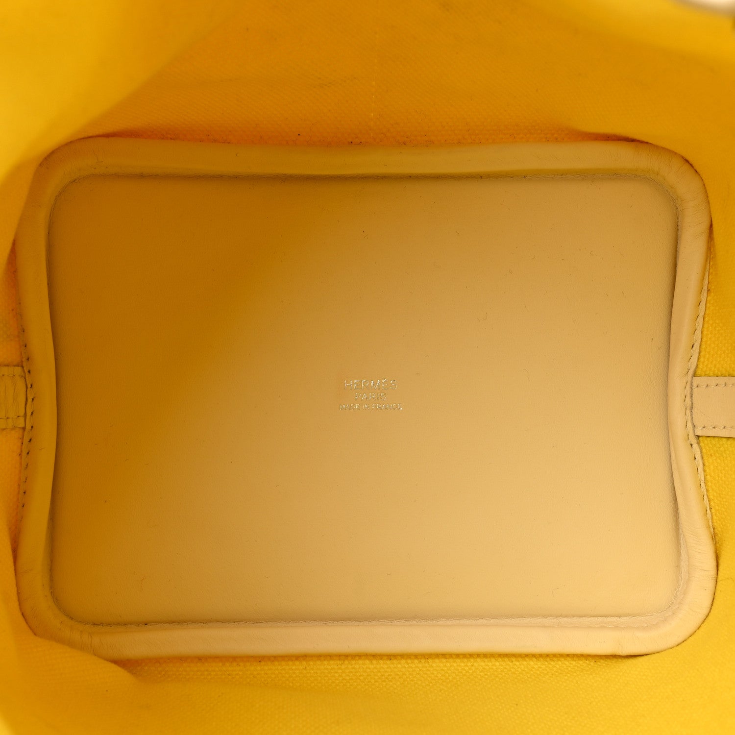 Hermes Toile Goeland Swift Cargo Picotin Lock 18 Jaune Citron Nata 5 of 11