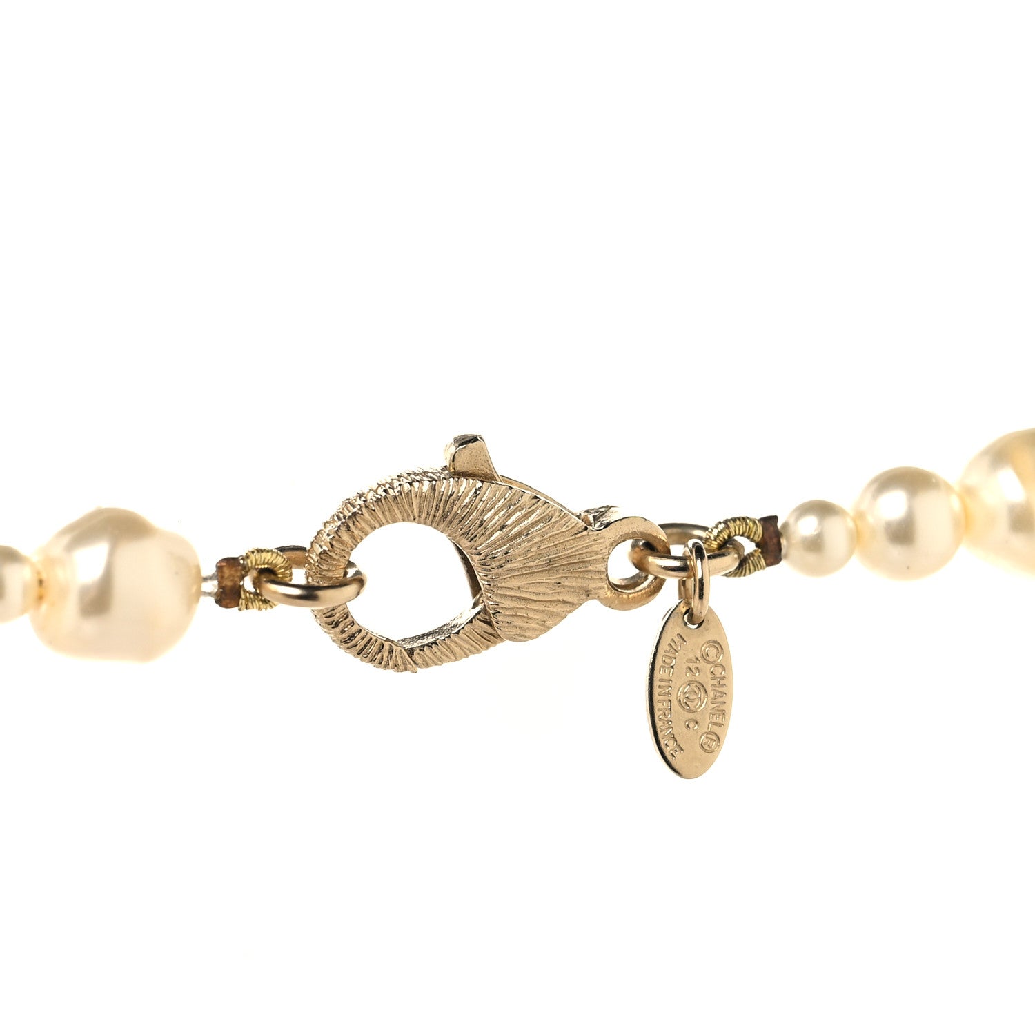 Chanel Pearl CC Long Necklace Light Gold 4 of 4