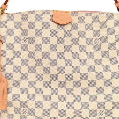 Louis Vuitton Damier Azur Graceful PM Rose Ballerine 7 of 9