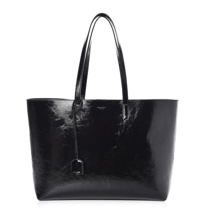 Saint Laurent Patent Calfskin Large Shopping Tote Black 1 of 9
