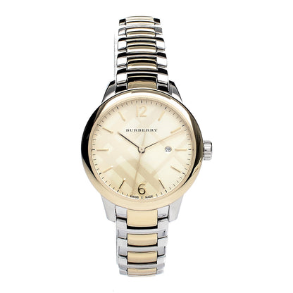 Burberry Stainless Steel 32mm Classic Round Quartz Watch Gold BU10118 1 of 7