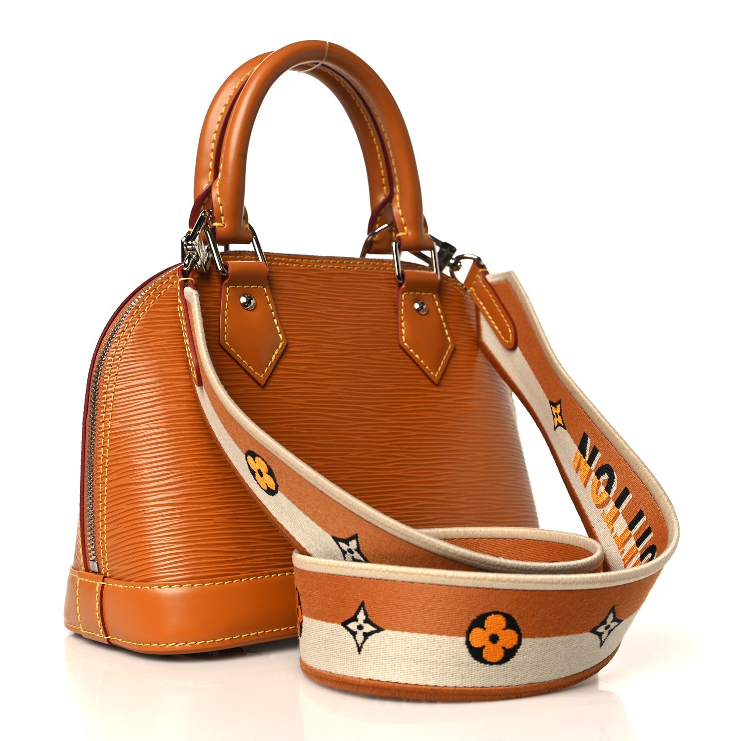 Louis Vuitton Epi Jacquard Alma BB Honey Gold 3 of 10
