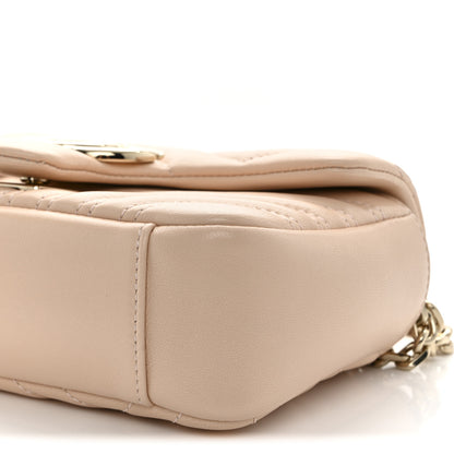 Gucci Lambskin Matelasse Small GG Marmont Shoulder Bag Pink Beige 10 of 10