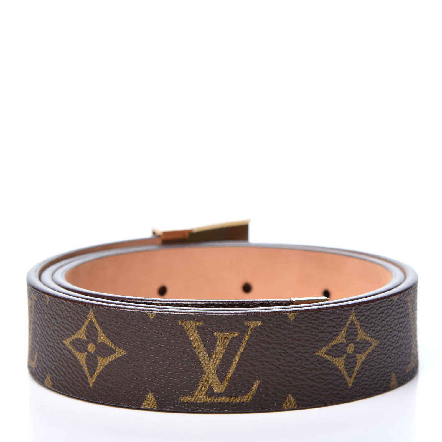 Louis Vuitton Monogram Ceinture Belt Gold Buckle 70 28 2 of 7