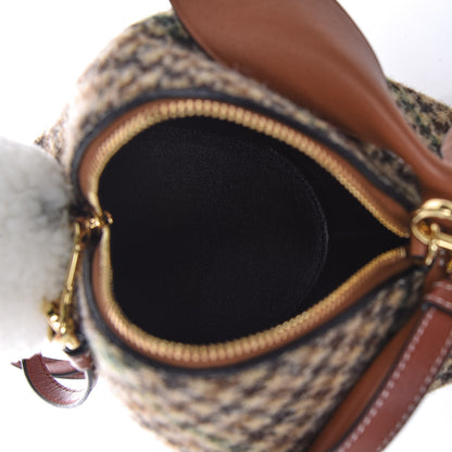 Loewe Tweed Mini Bunny Crossbody Bag Cypress Tan 5 of 7