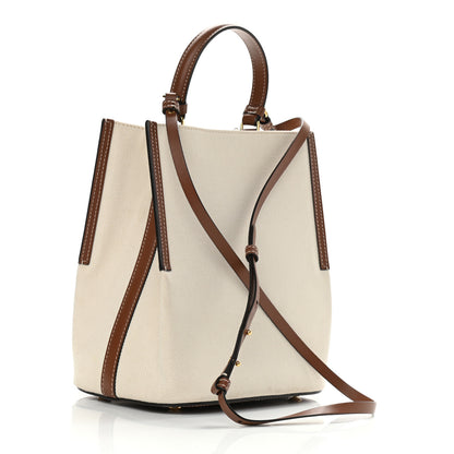 Burberry Canvas Cotton Small Peggy Bucket Red 3 of 7