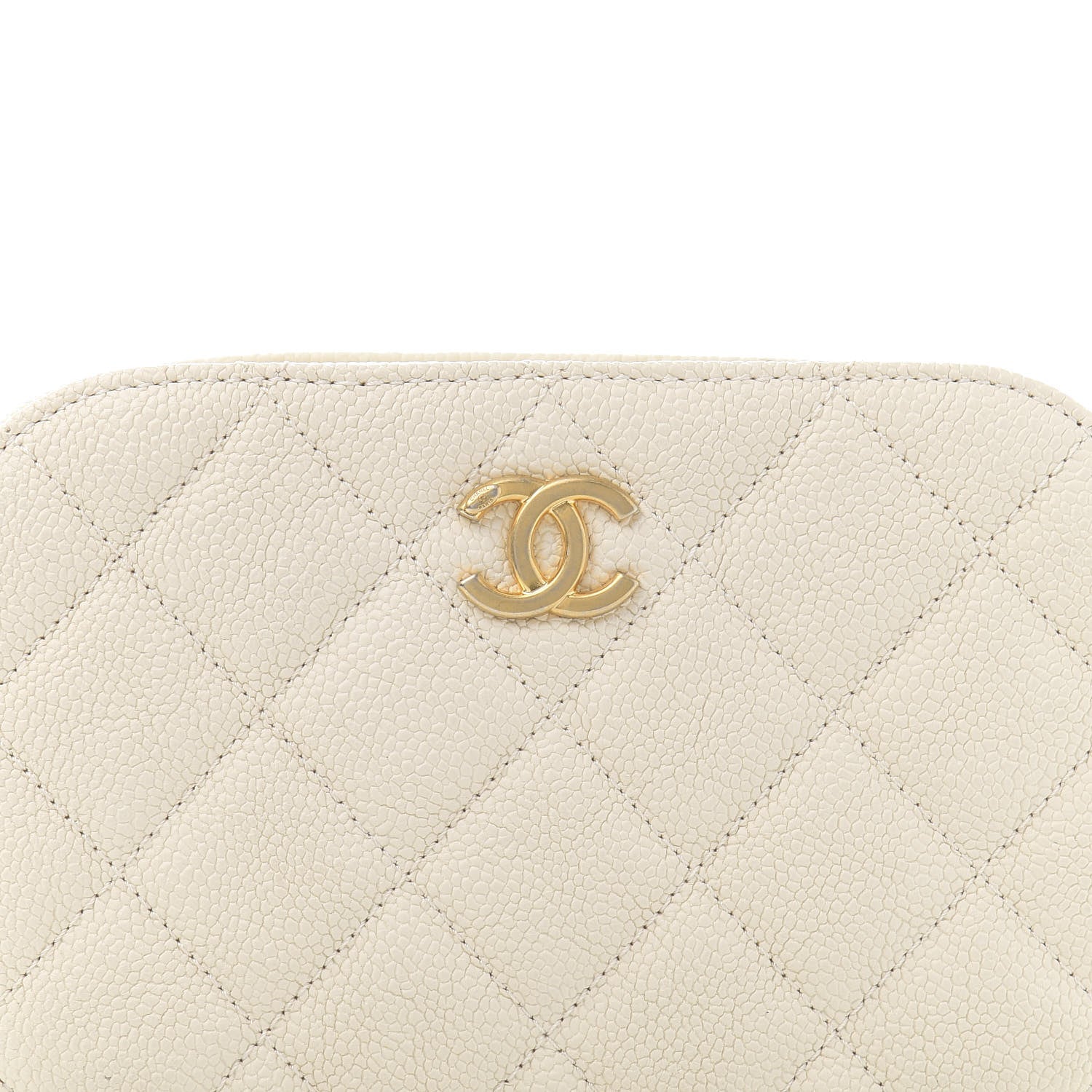 Chanel Caviar Quilted Flap Waist Bag White 10 of 10