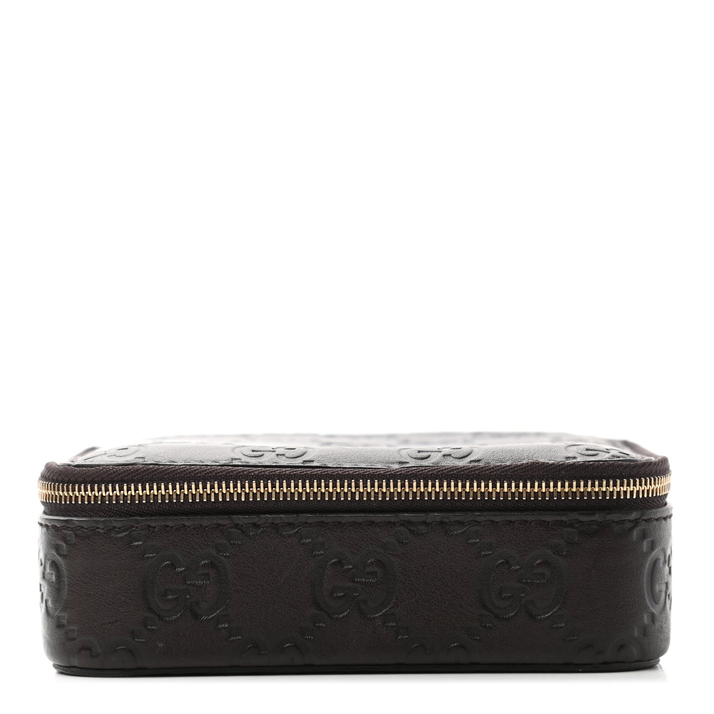 Guccissima Jewelry Case Brown