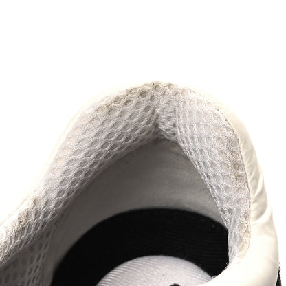 Chanel Mesh Suede Grained Calfskin Womens CC Sneakers 35 Black White 10 of 11