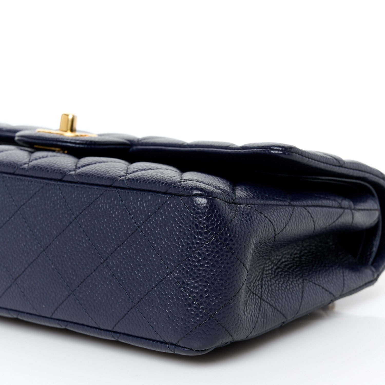 Chanel Caviar Quilted Medium Double Flap Navy 11 of 11