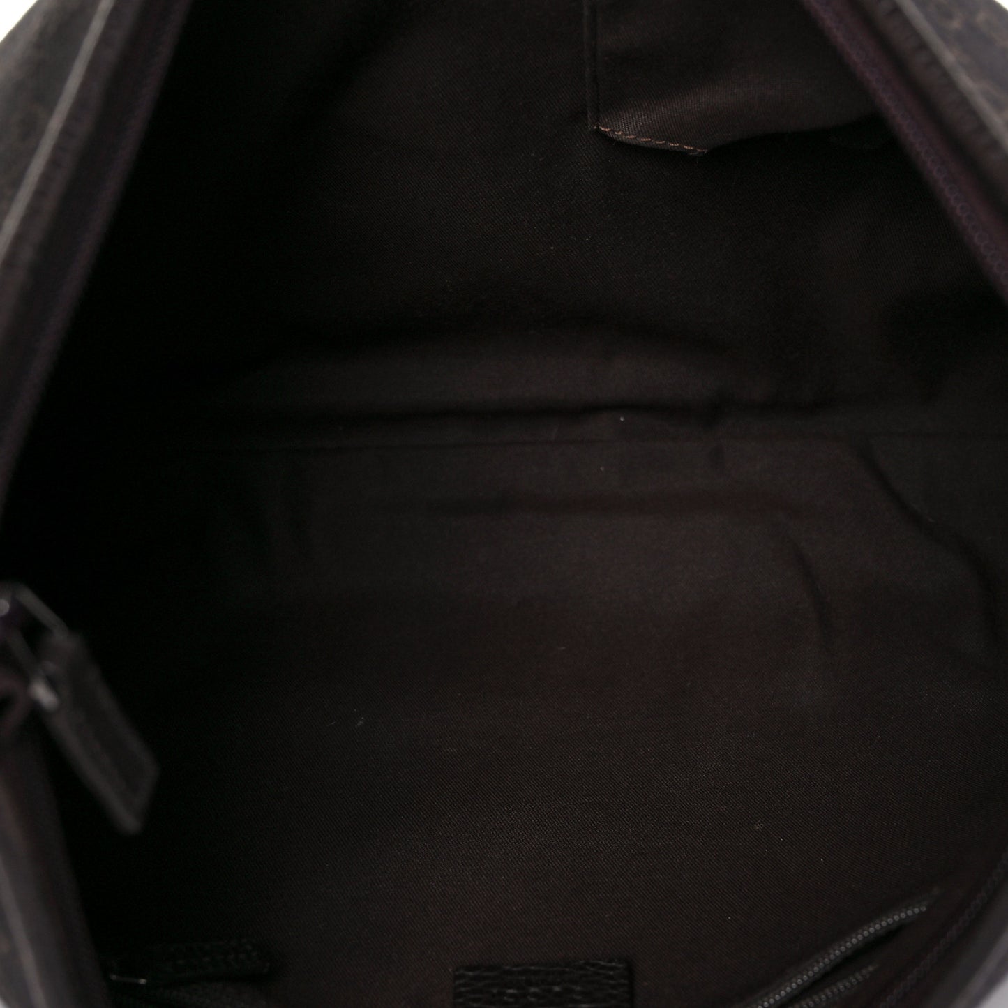 Denim Monogram Abbey D Ring Hobo Brown