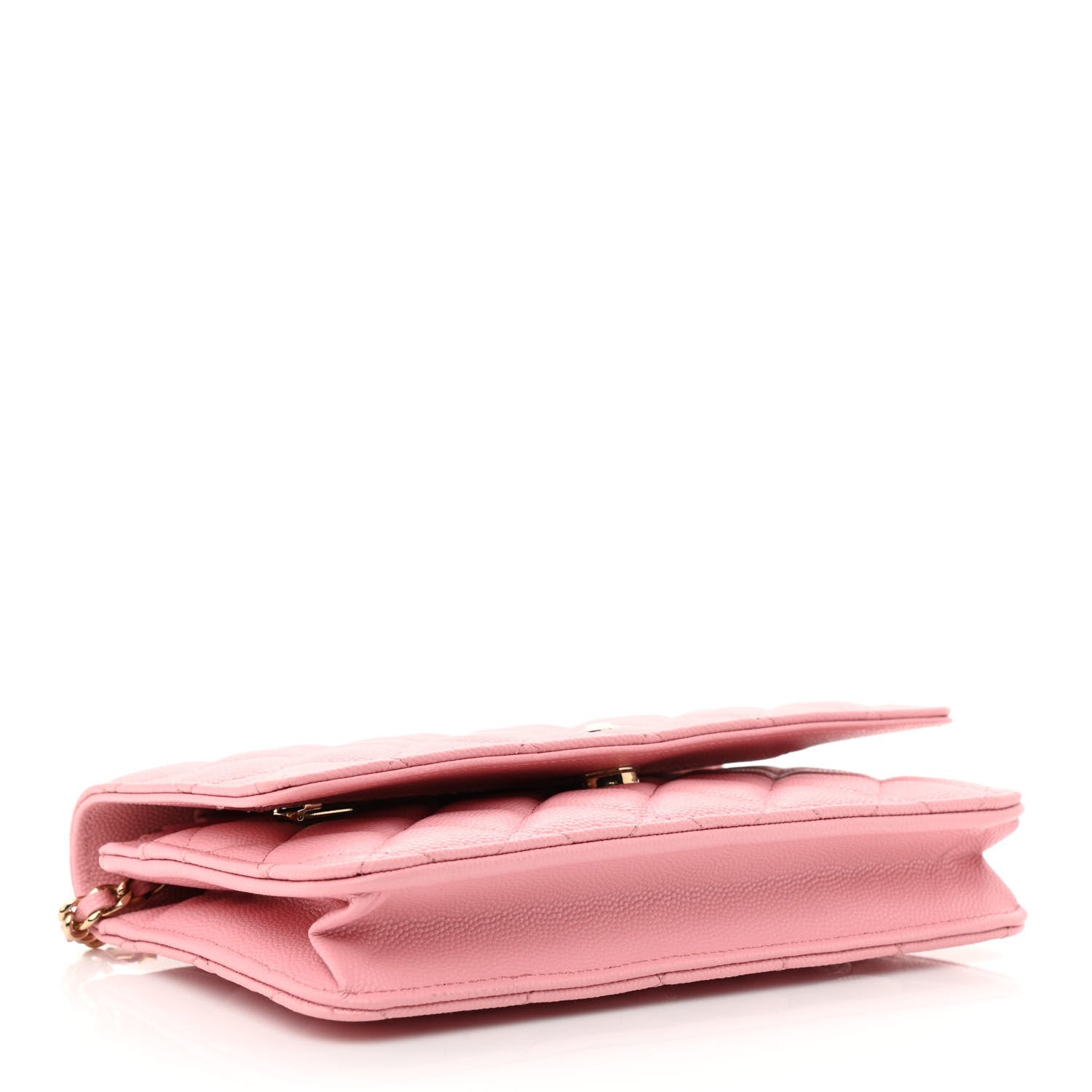 Chanel Caviar Quilted Wallet on Chain WOC Light Pink 4 of 12