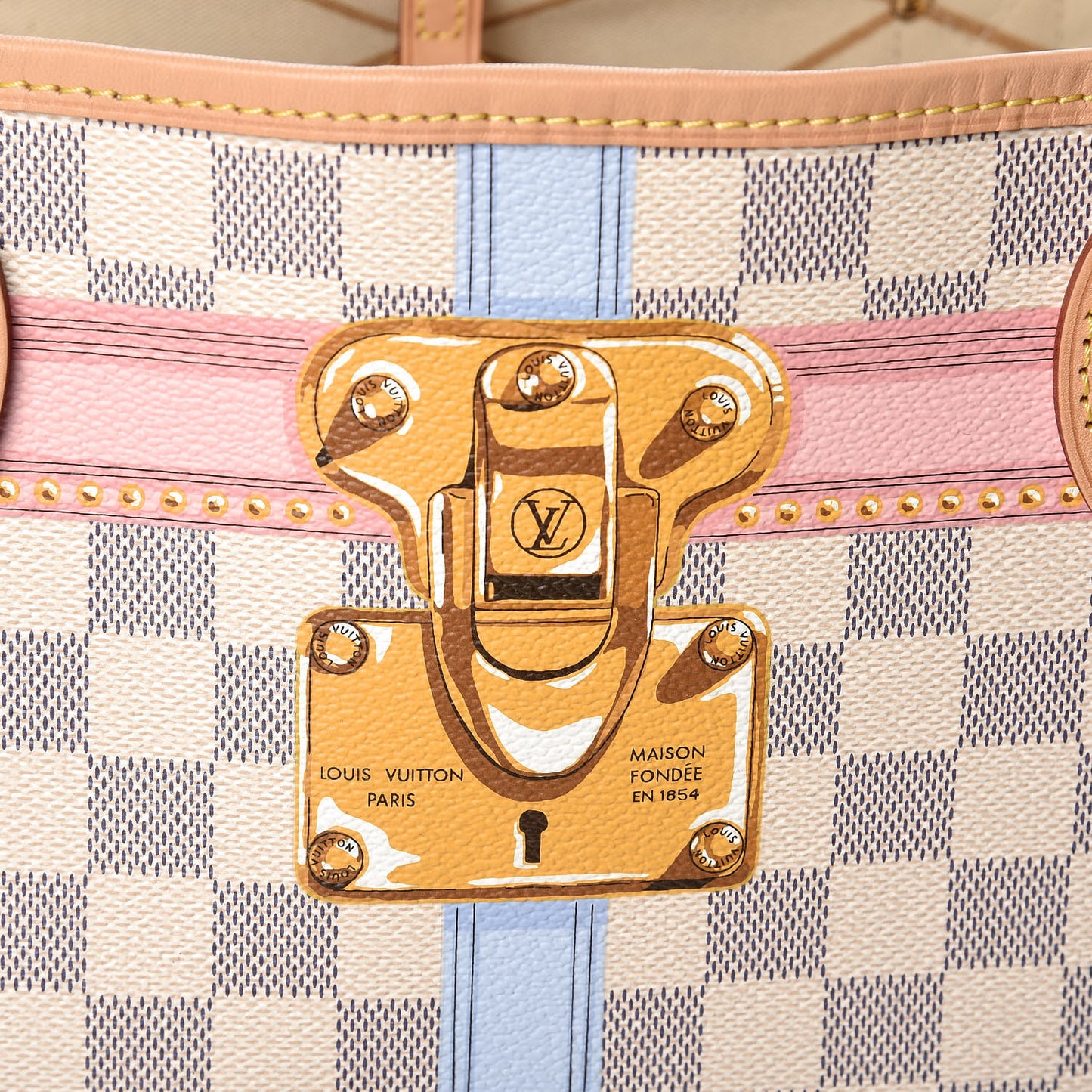 Damier Azur Summer Trunks Neo Neverfull MM