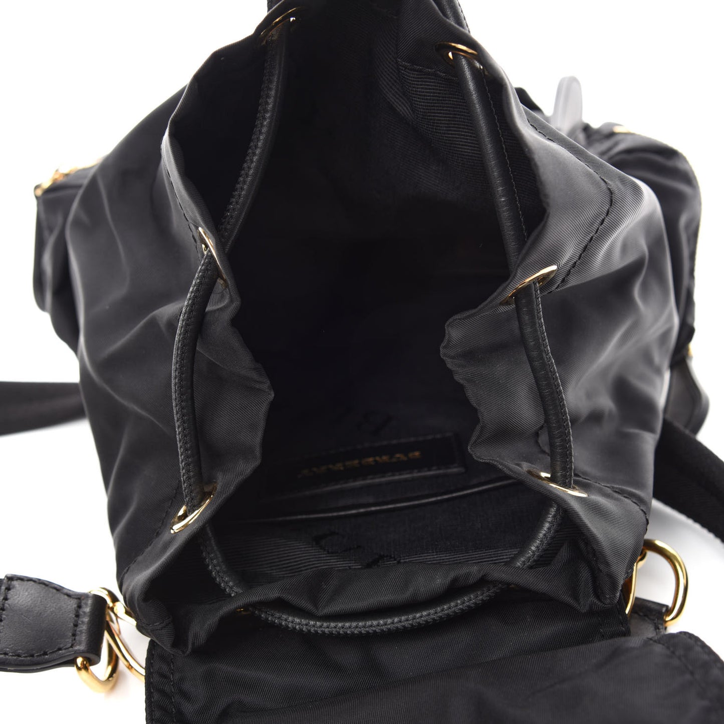 Nylon Small Rucksack Backpack Black