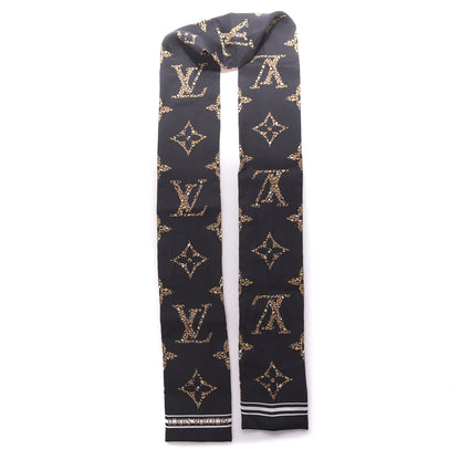 Louis Vuitton Silk Monogram Giant Jungle Bandeau Black 7 of 7